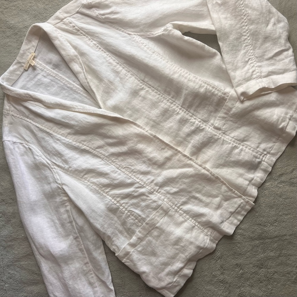 Elegant White Women's Jacket - Eileen Fisher